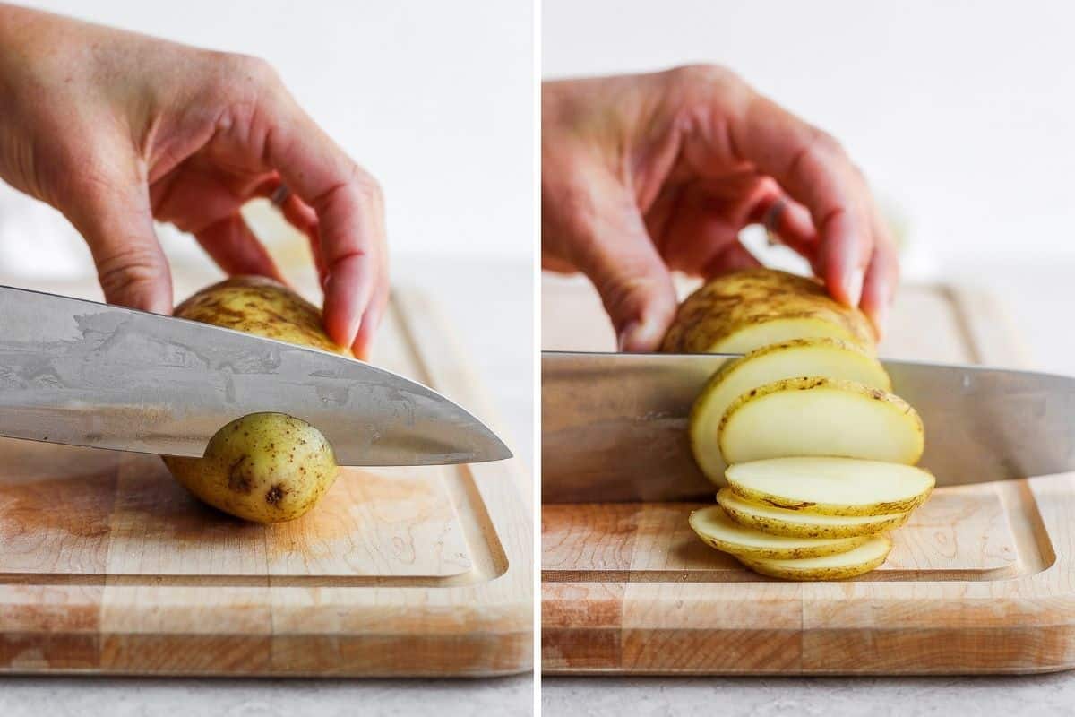 How To Cut Potato Wedges | Imarku