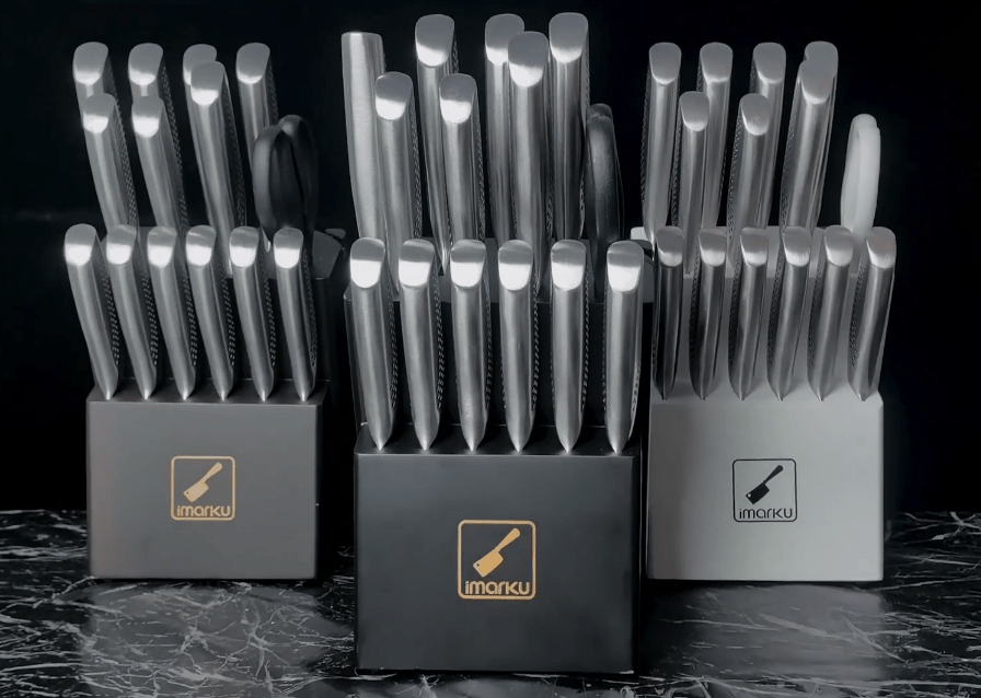 Experience Culinary Excellence with the New Imarku 15-Piece Knife Set - IMARKU