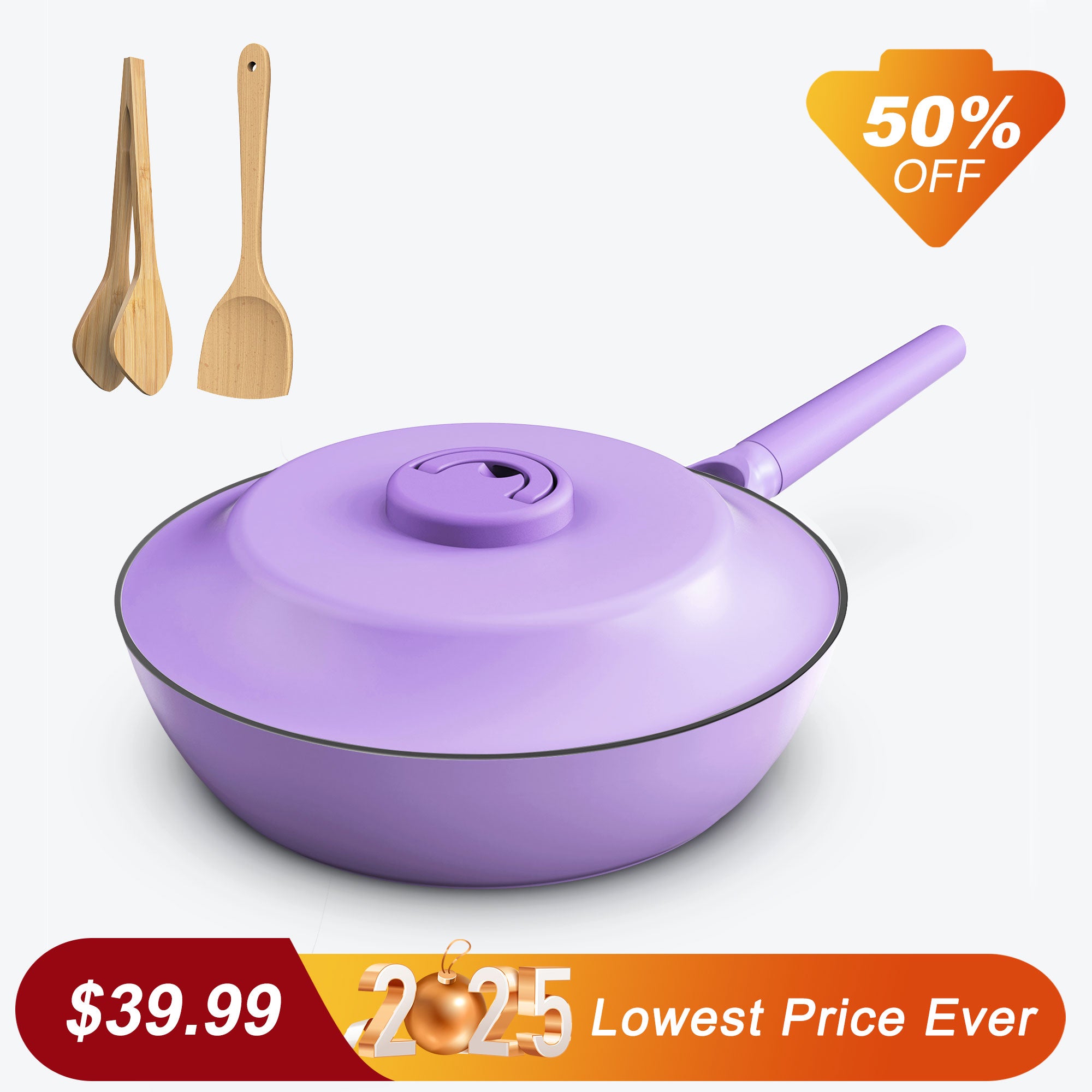 imarku purple nonstick frying pan with removable handle