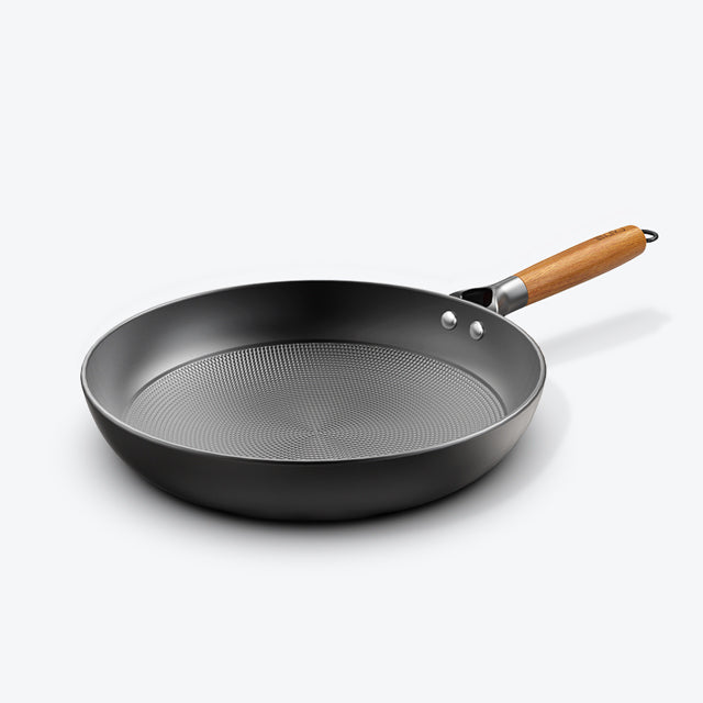 imarku 12 inch honeycomb cat iron frying pan