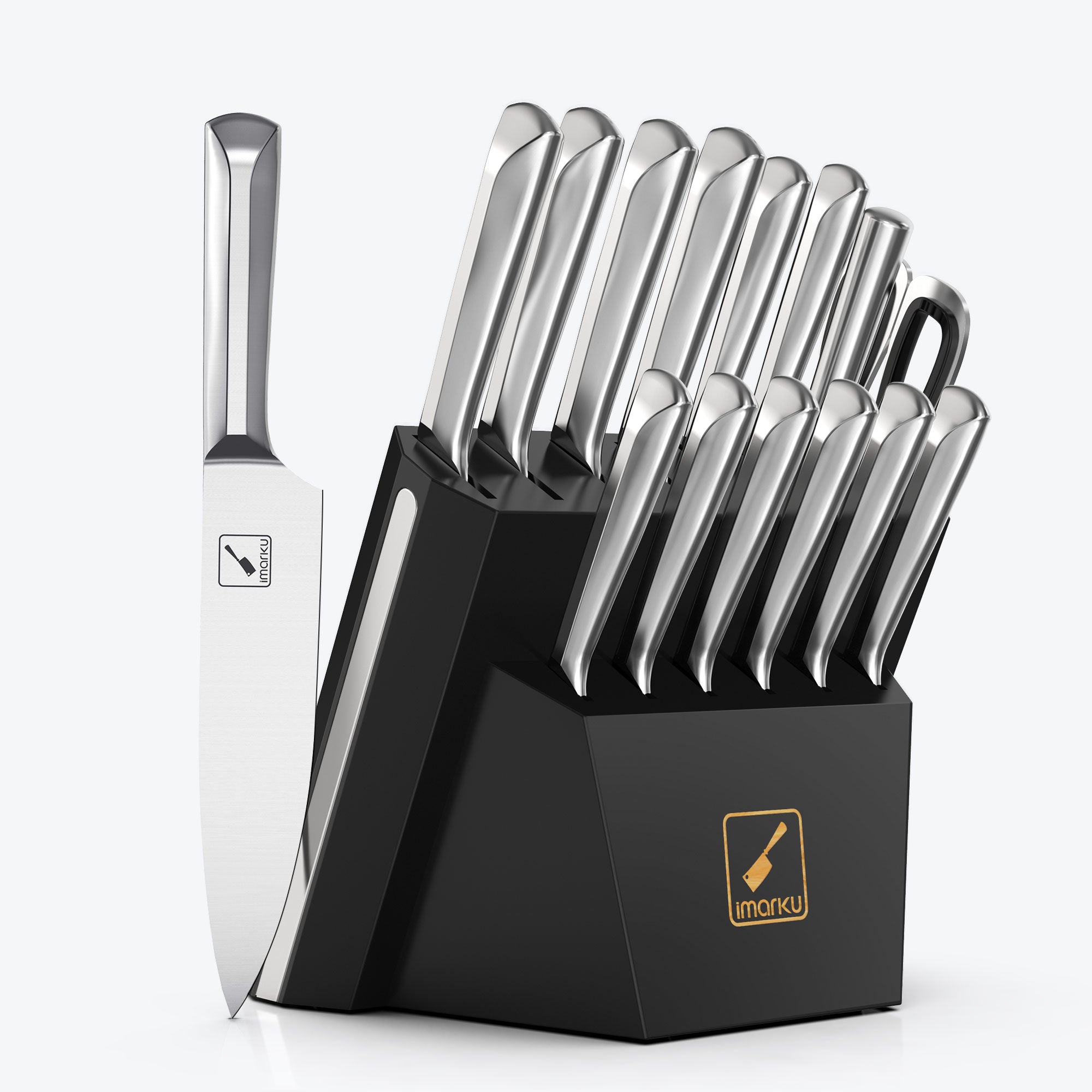 15-Pcs Kitchen Knife Set With Kitchen Shears
