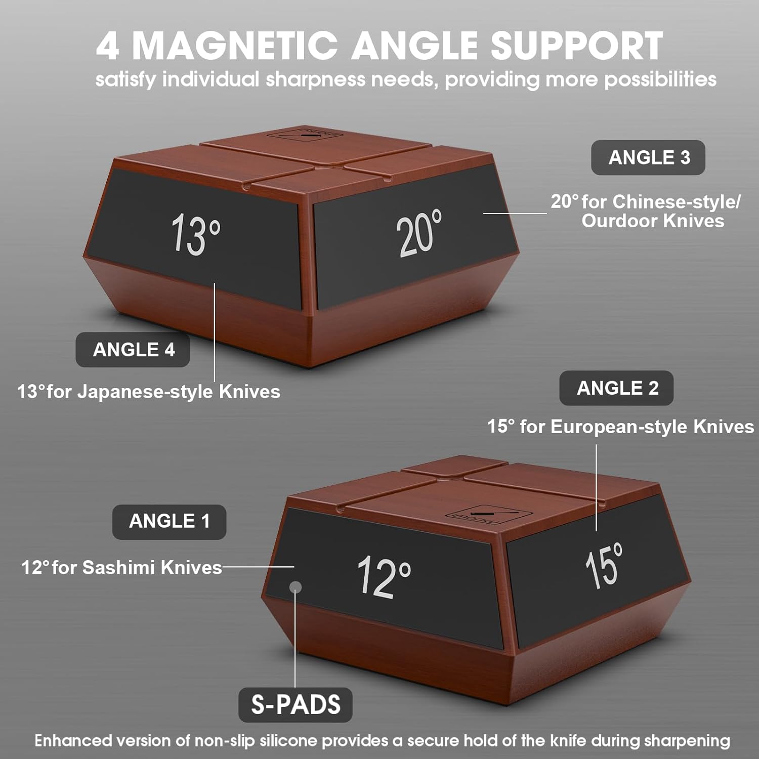 imarku compact and portable pocket knife sharpener