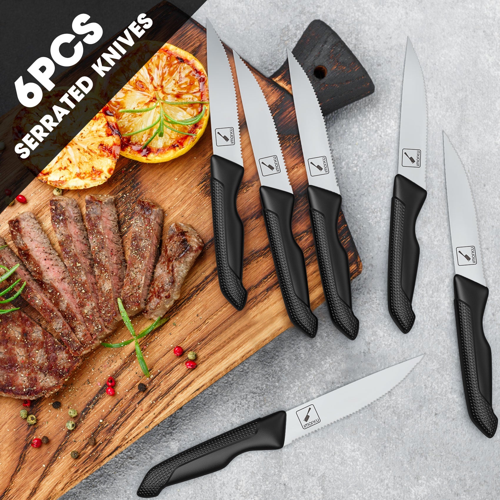 3-Pc Nonstick Pans with Lids & 14-Pc Knife Block Set Combo