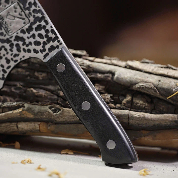 Damascus Butcher Knife, Handmade Serbian Chef Knife - iMarku ®