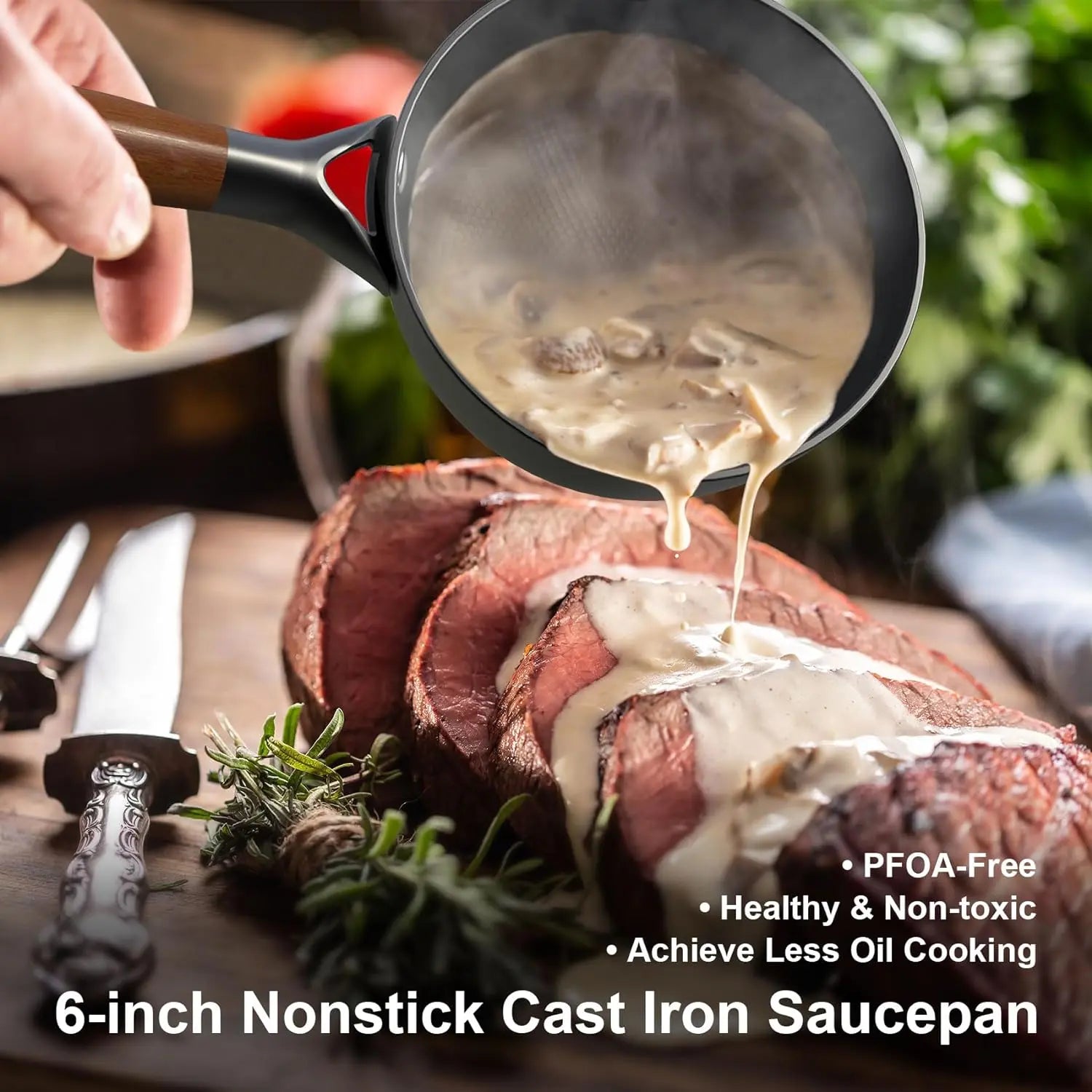 Non-Stick Frying Pan Lock Oil 6"