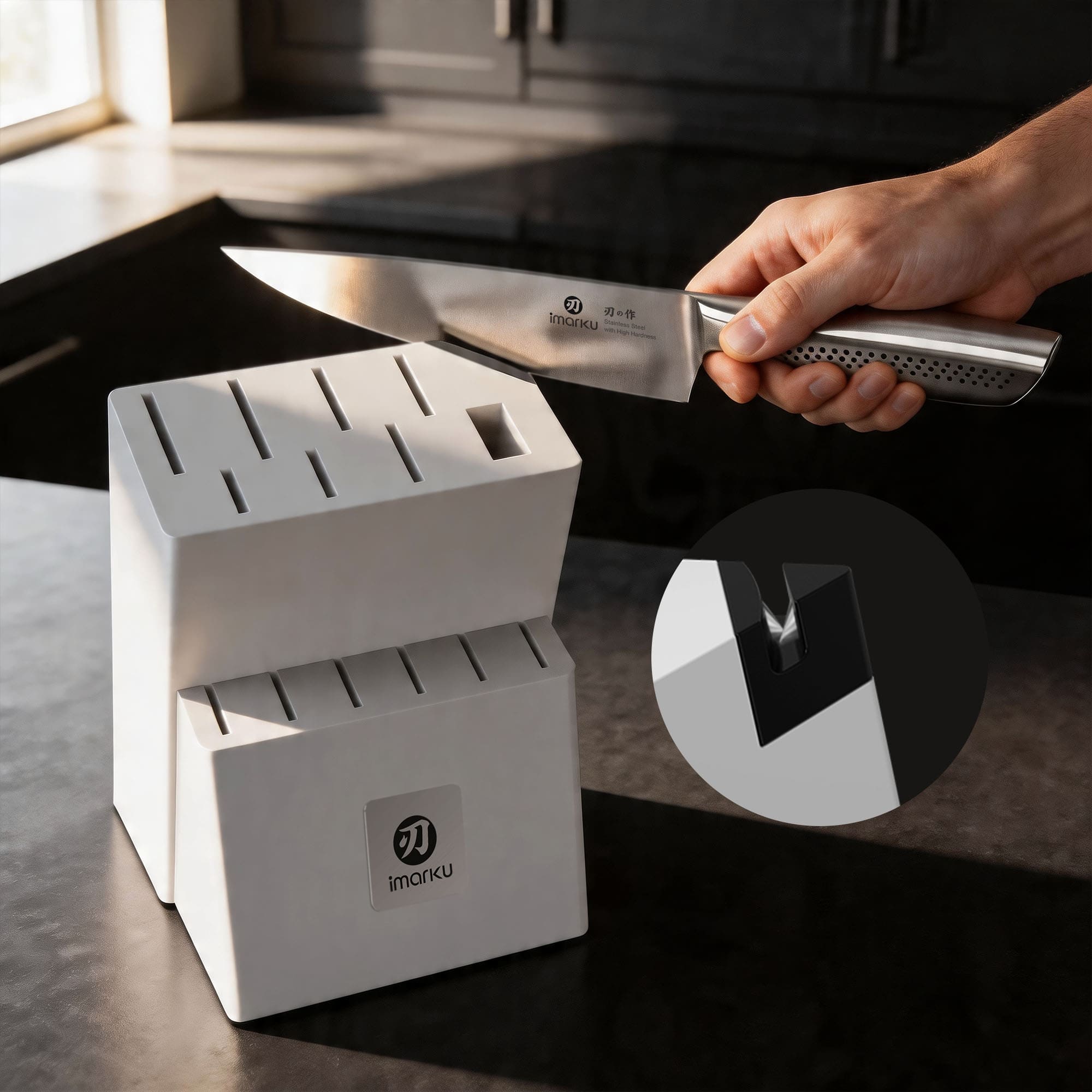 knife set with sharpener_a16s