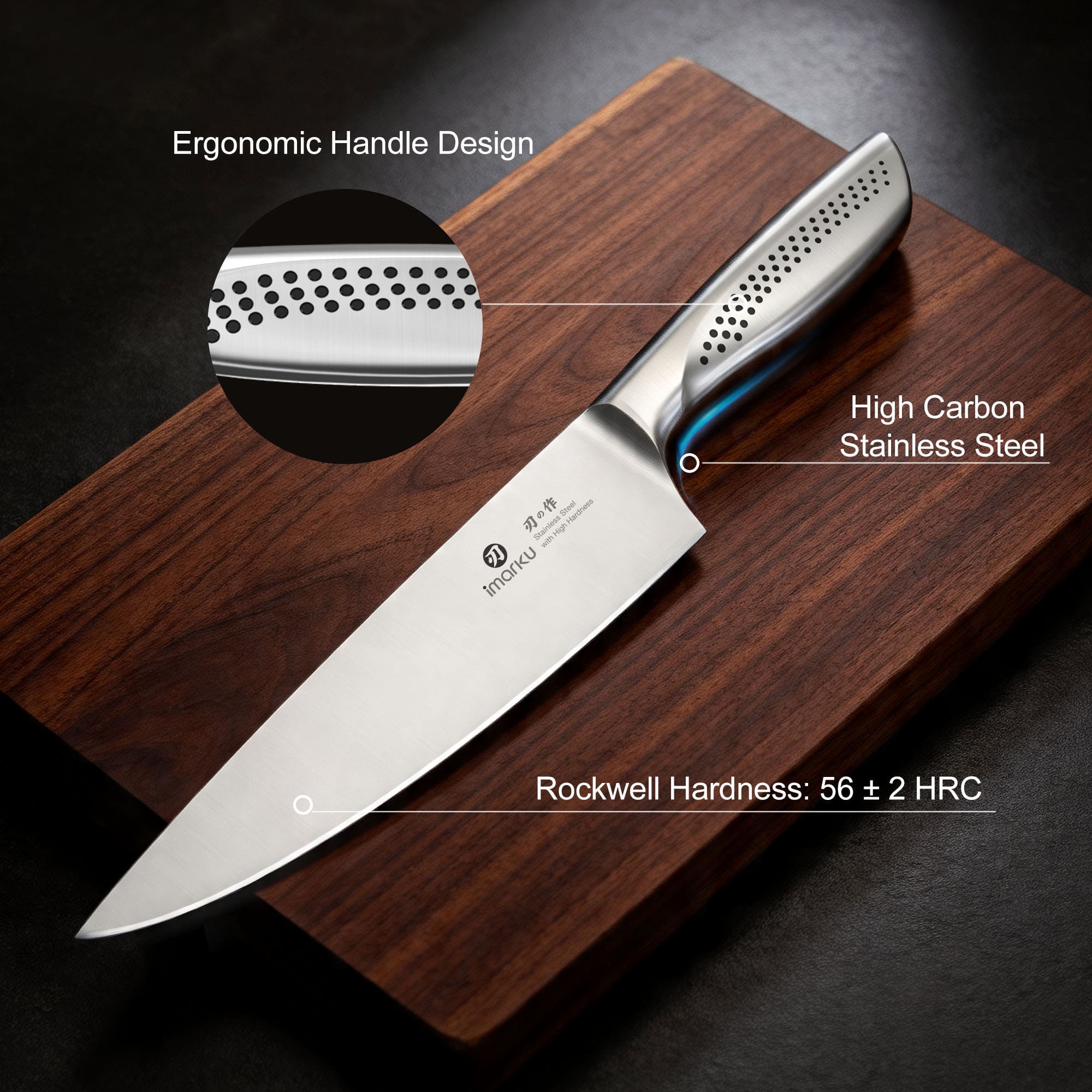 high carbon stainless steel knife set_a16s