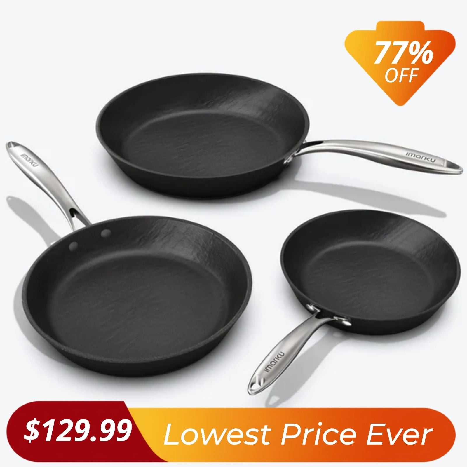 Alunmium nonstick healthy frying pan set