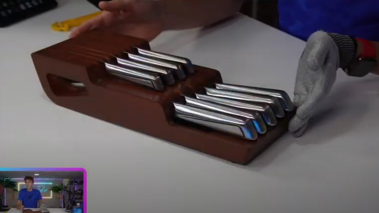 imarku high quality in drawer knife set with 5 piece steak knives