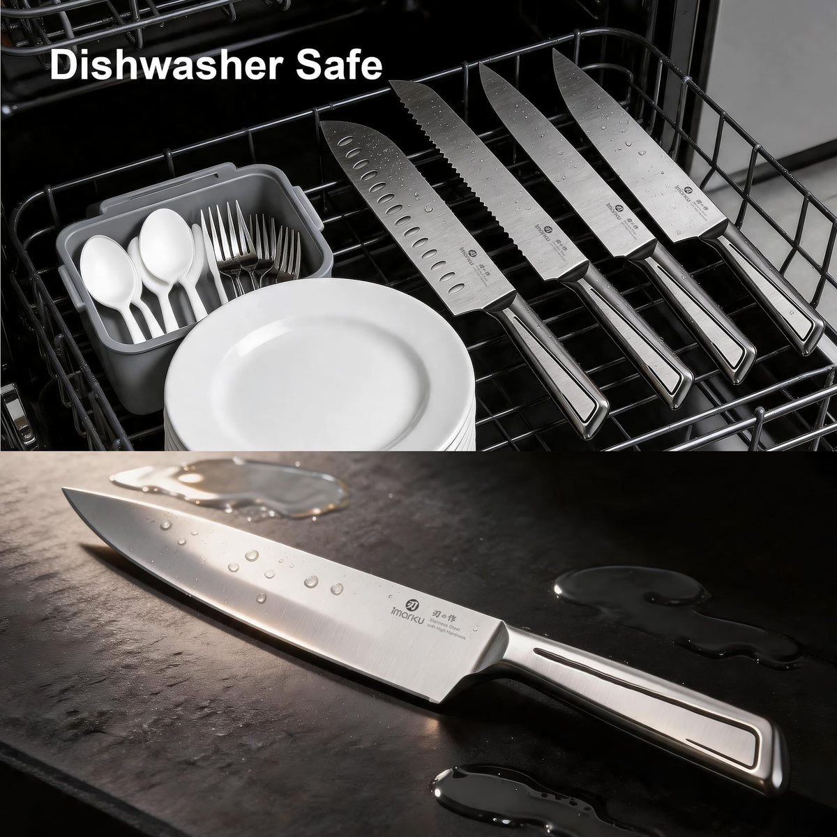 knife block set with bread knife