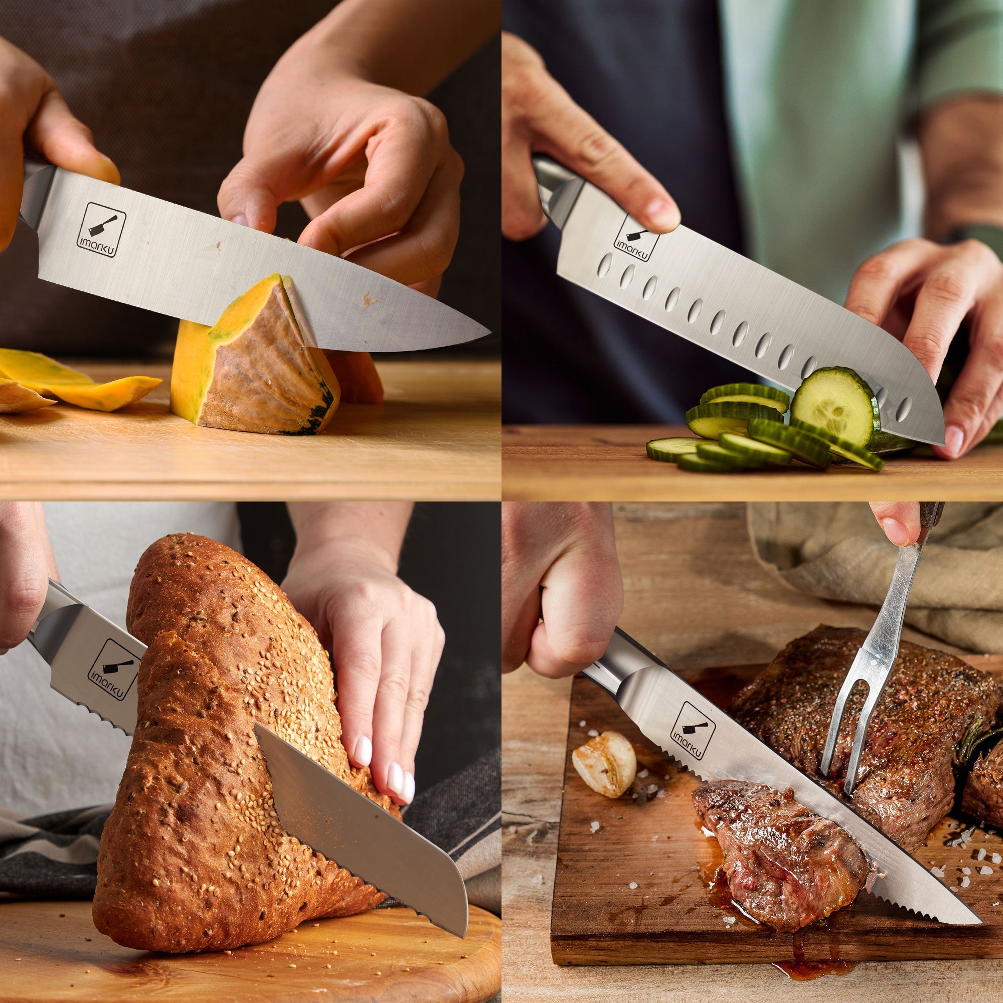 multifuctional in drawer knife block set