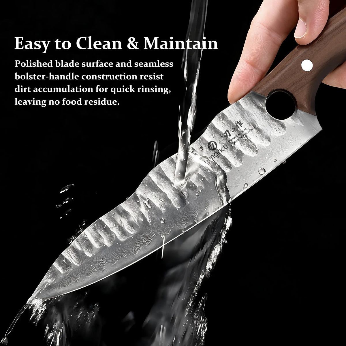 Damascus Steel Chef Knife 8 Inch, 67-Layer Steel with Full Tang Handle