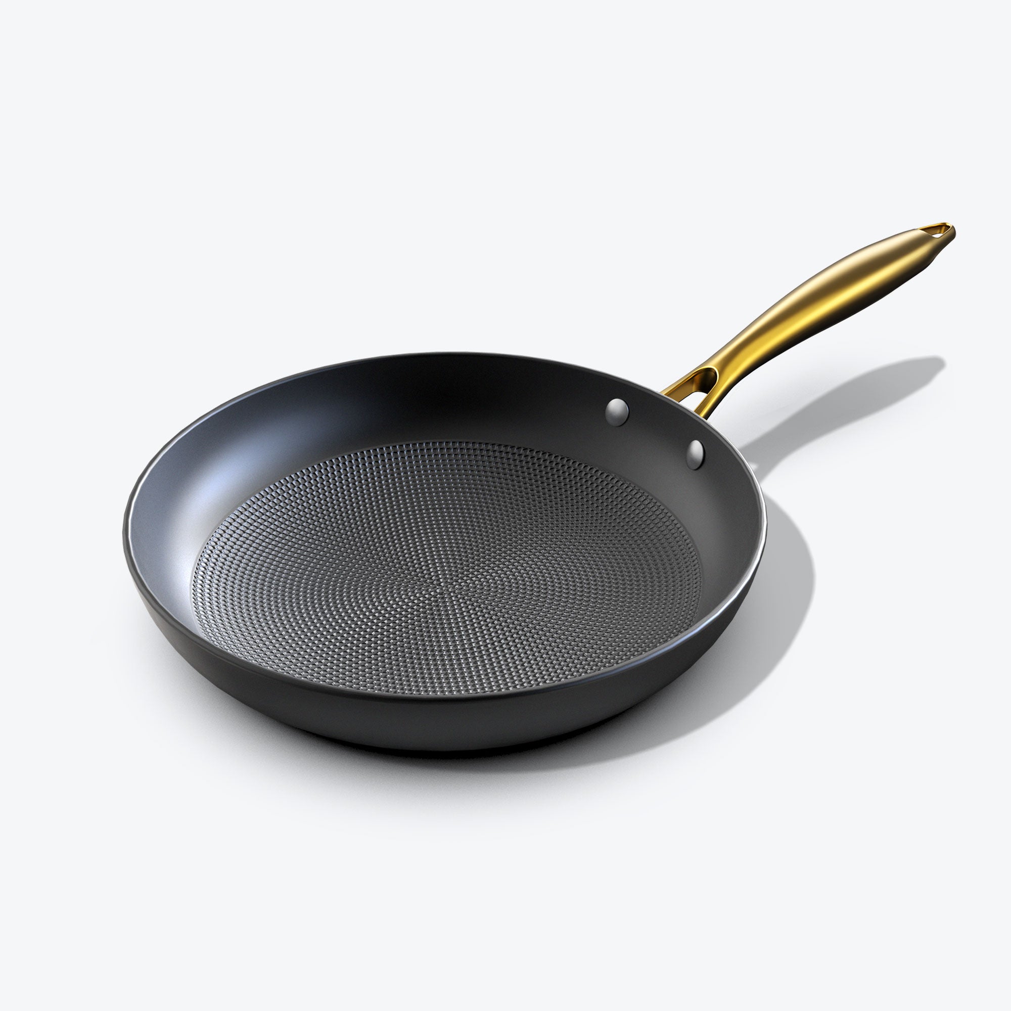 imarku 10 inch nonstick frying pan with golden handle