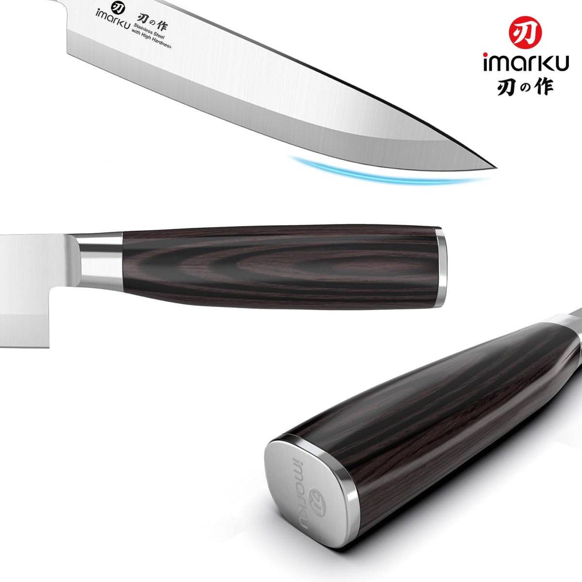 8 Inch Deba Japanese Chef Knife, Single-Bevel Stainless Steel Kitchen Knife