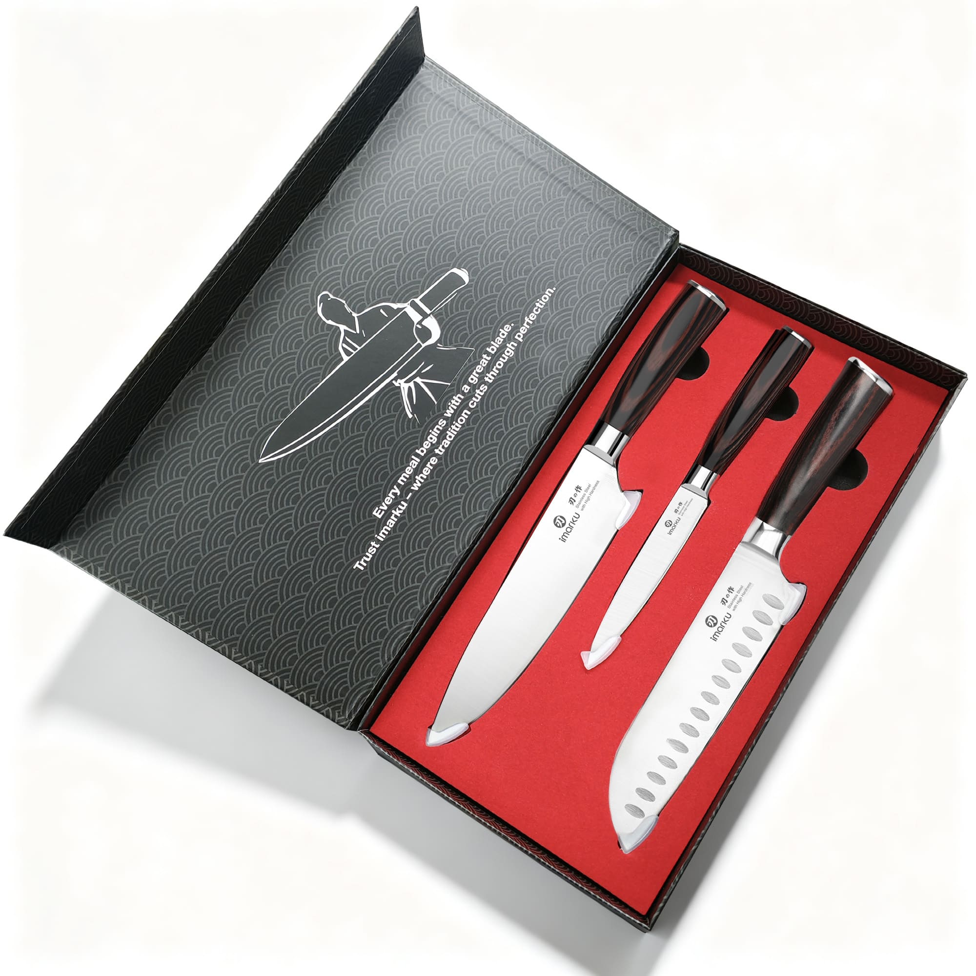 Imarku 3-Piece Chef Knife Set Ultra Sharp Japanese Steel Knives