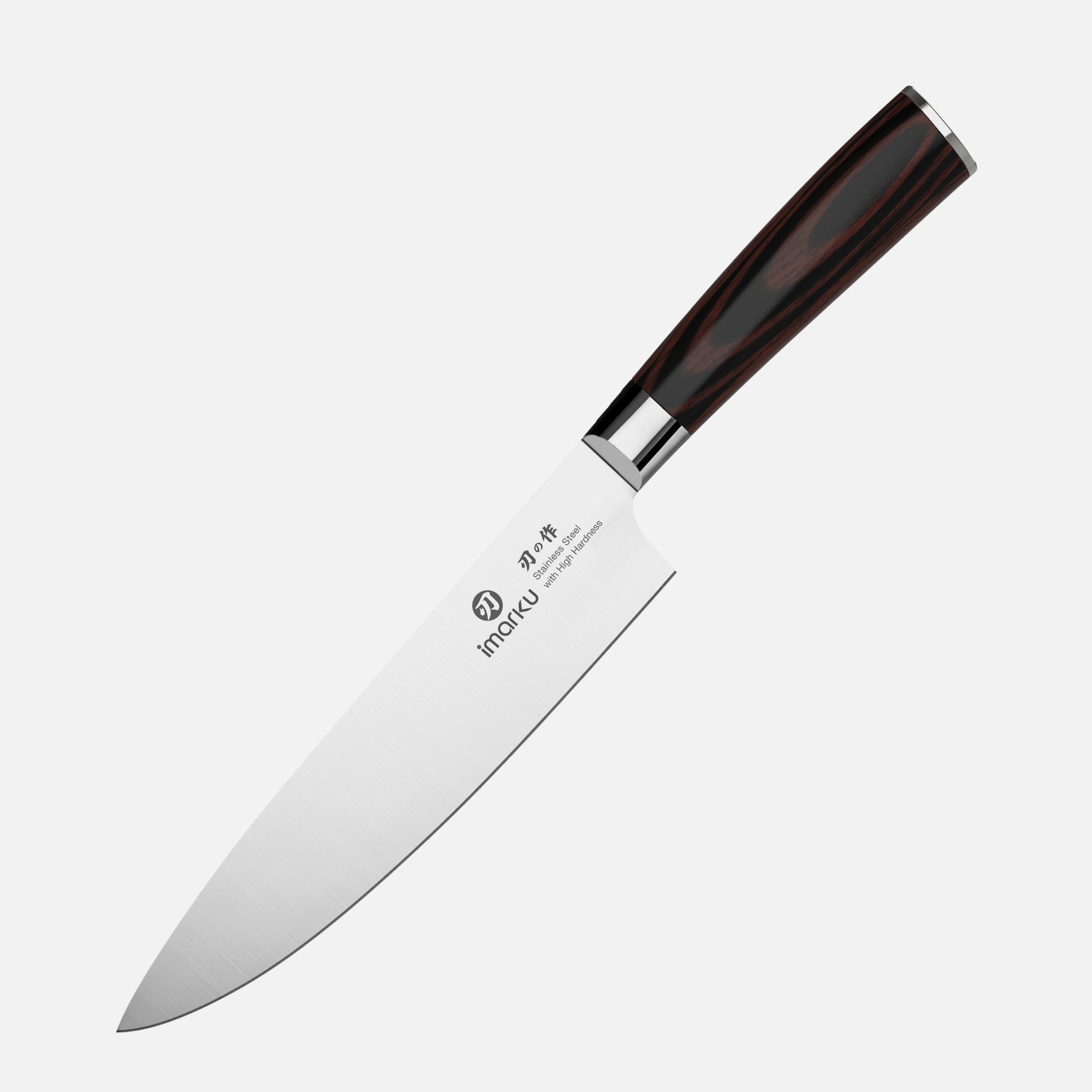 8 inch chef knife with wooden handle