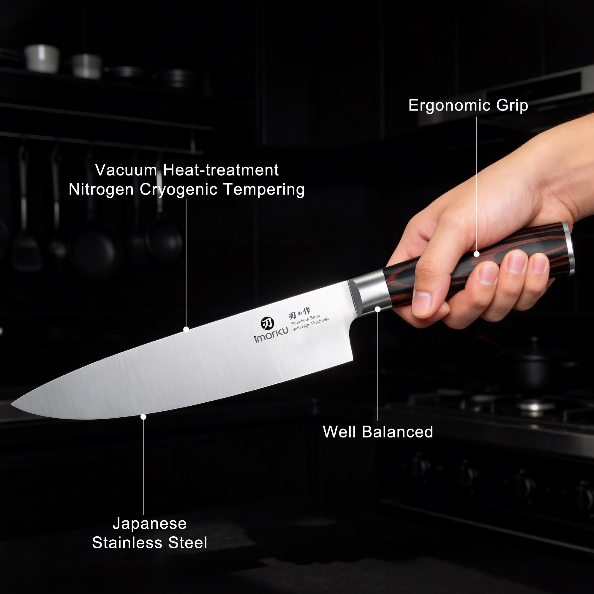 ultra sharp chef knife_p8 brown