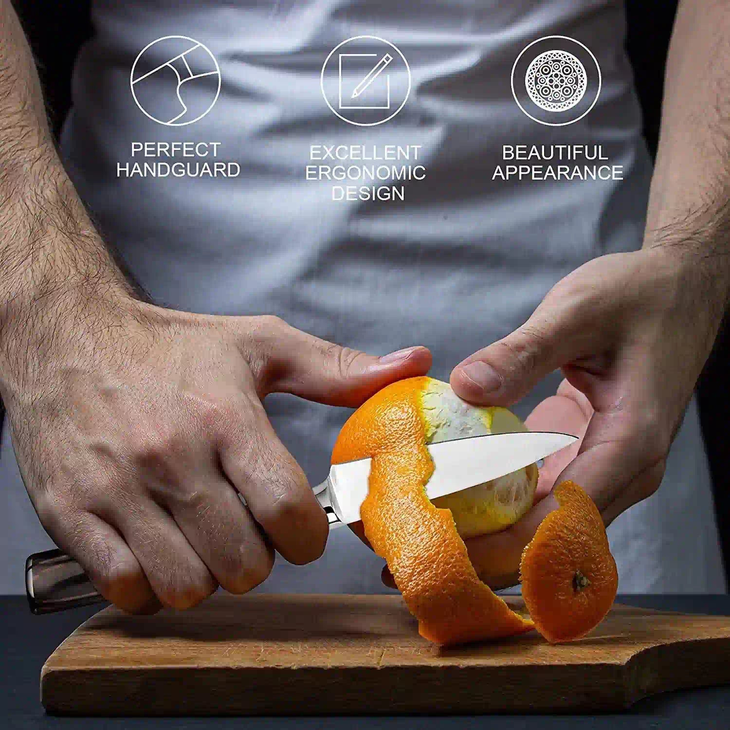 Imarku Paring Knife 3.5'' Stainless Steel Fruit Knife for Peeling