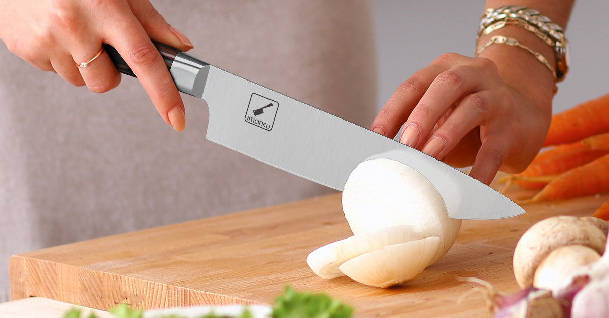 Rozar Knife with Sharp Blade and Clean Cuts