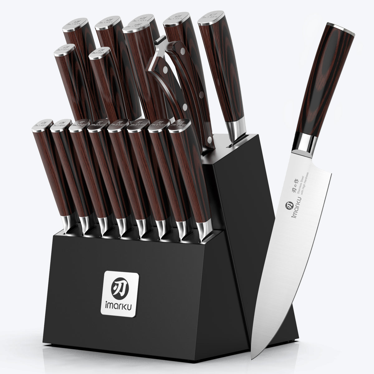 18-piece japanese knife set#color_black
