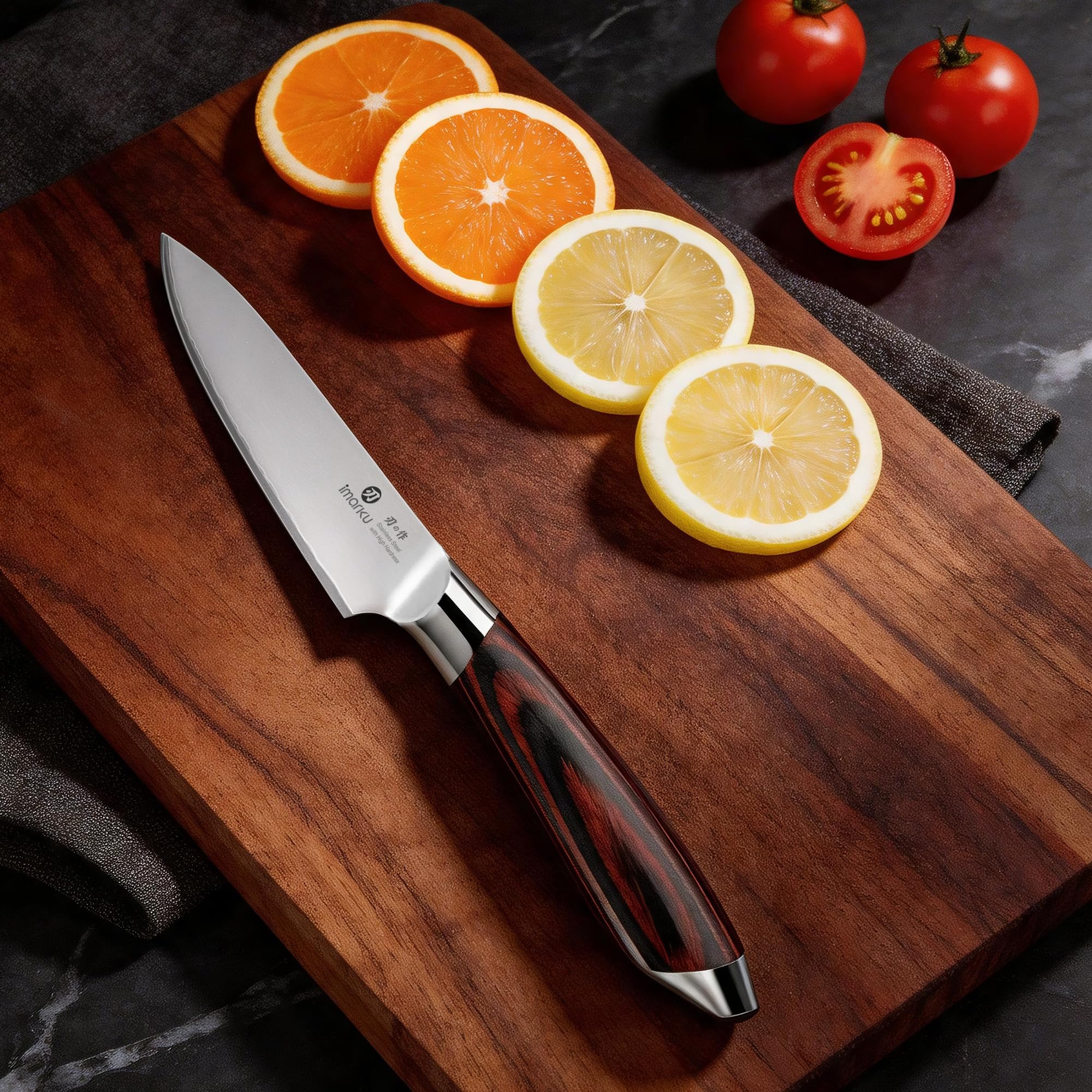 Paring Knife 3.75 Inch High Carbon Stainless Steel Fruit Knife