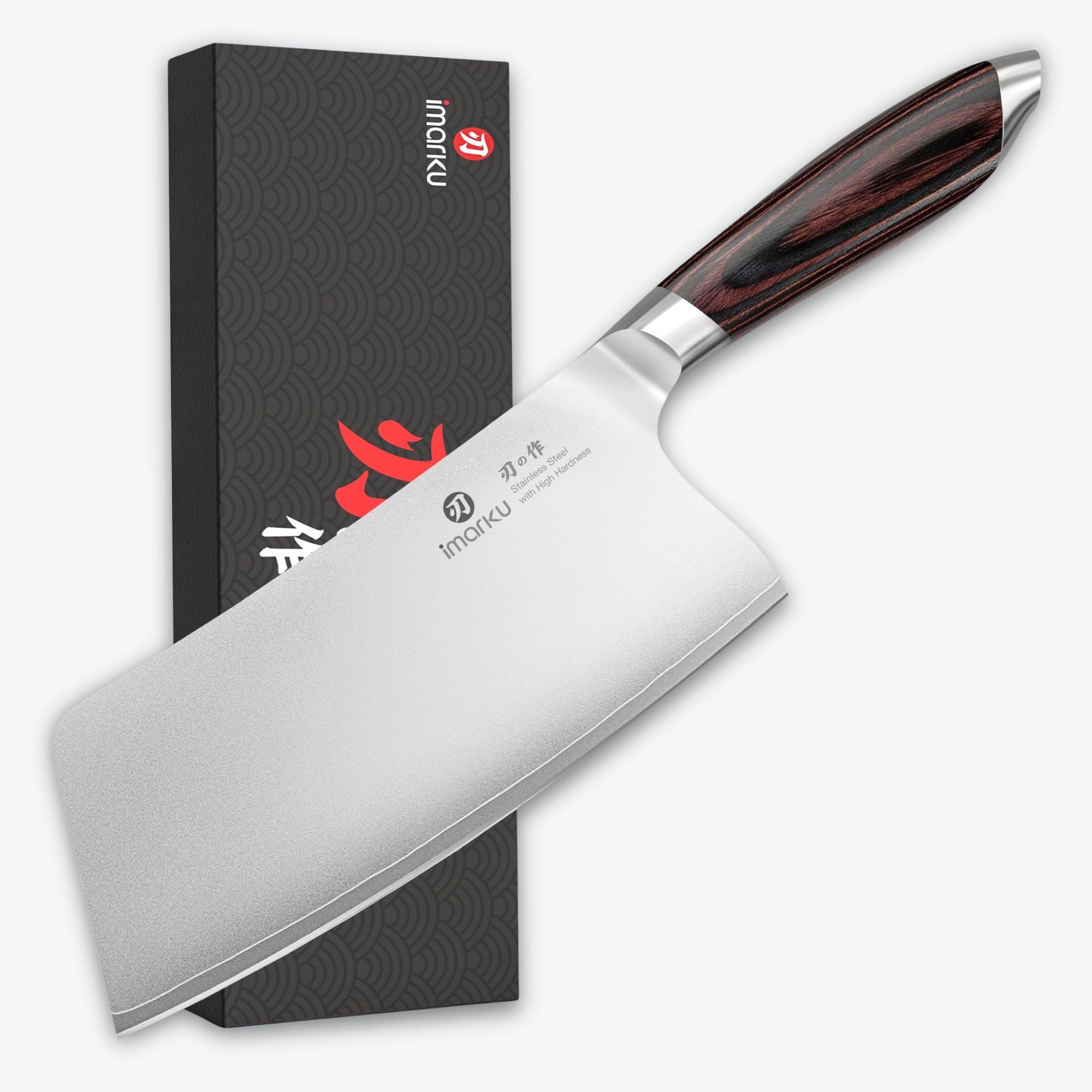 Cleaver Knife 7.5 Inch High Carbon Stainless Steel Chopping Chef Knife