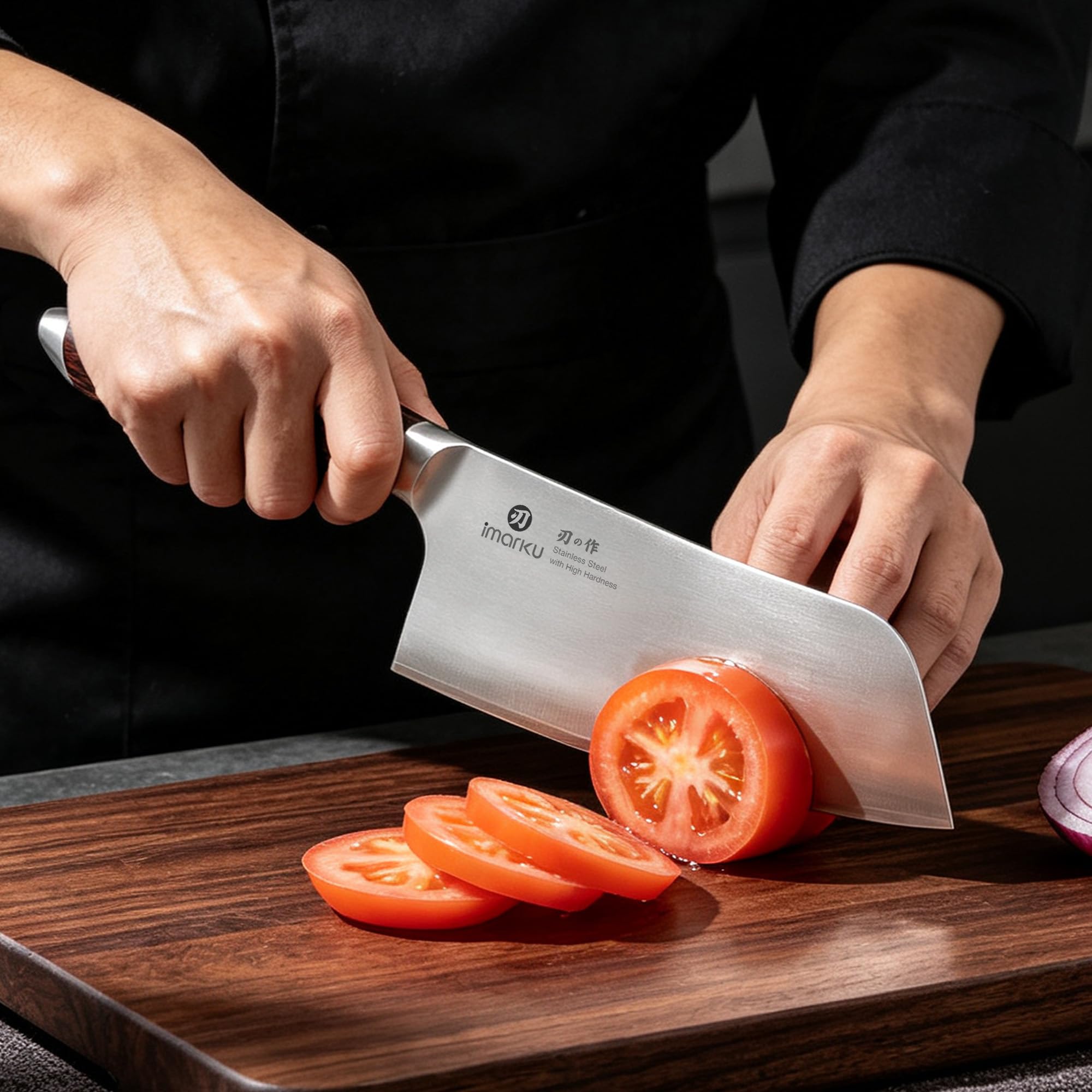 Meat Cleaver Knife 6.3 Inch High Carbon Stainless Steel Butcher Knife