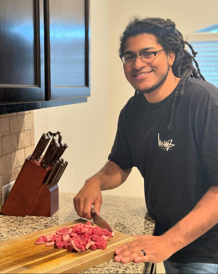 imarku hammered design knife set