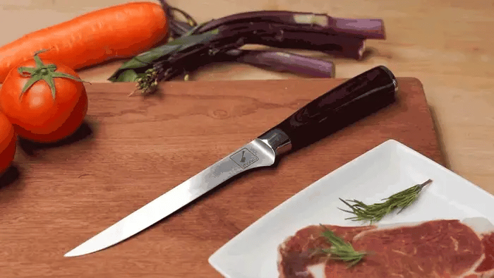 boning knife with ergonomic handle