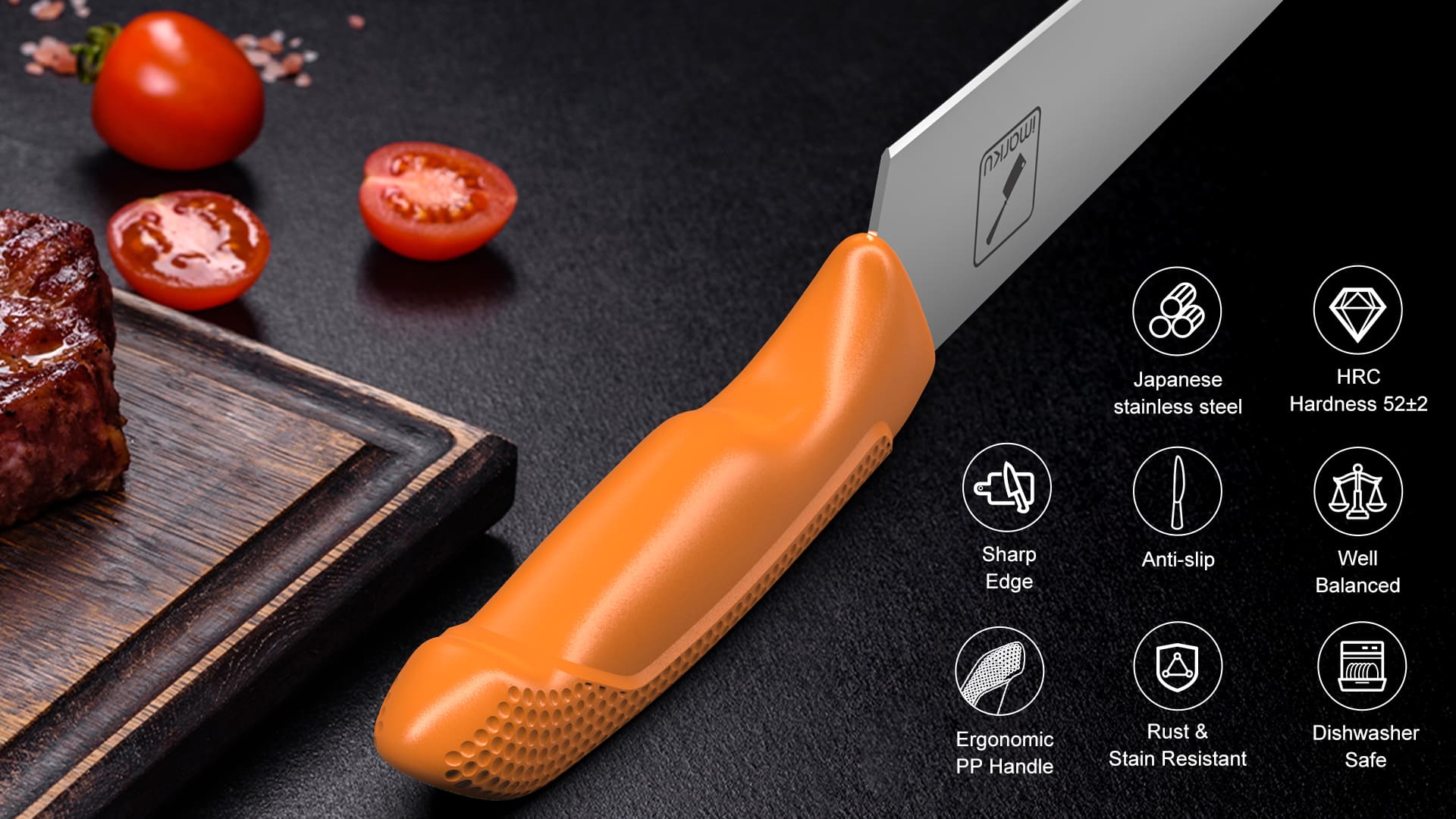 high quality knife set with block