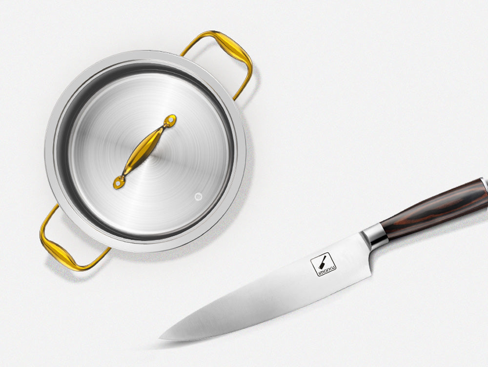 imarku best cookware set and knife set