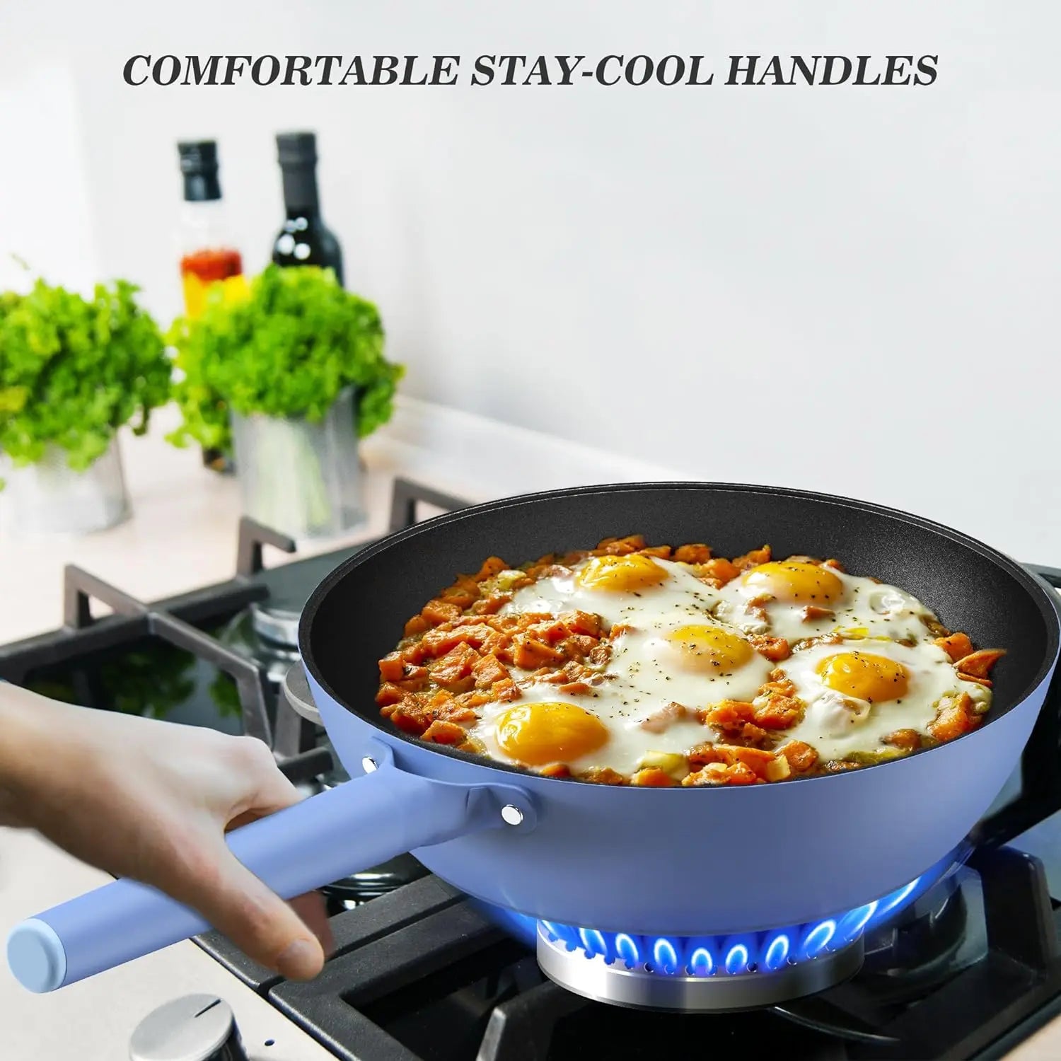 Nonstick Deep Frying Pan Two Color