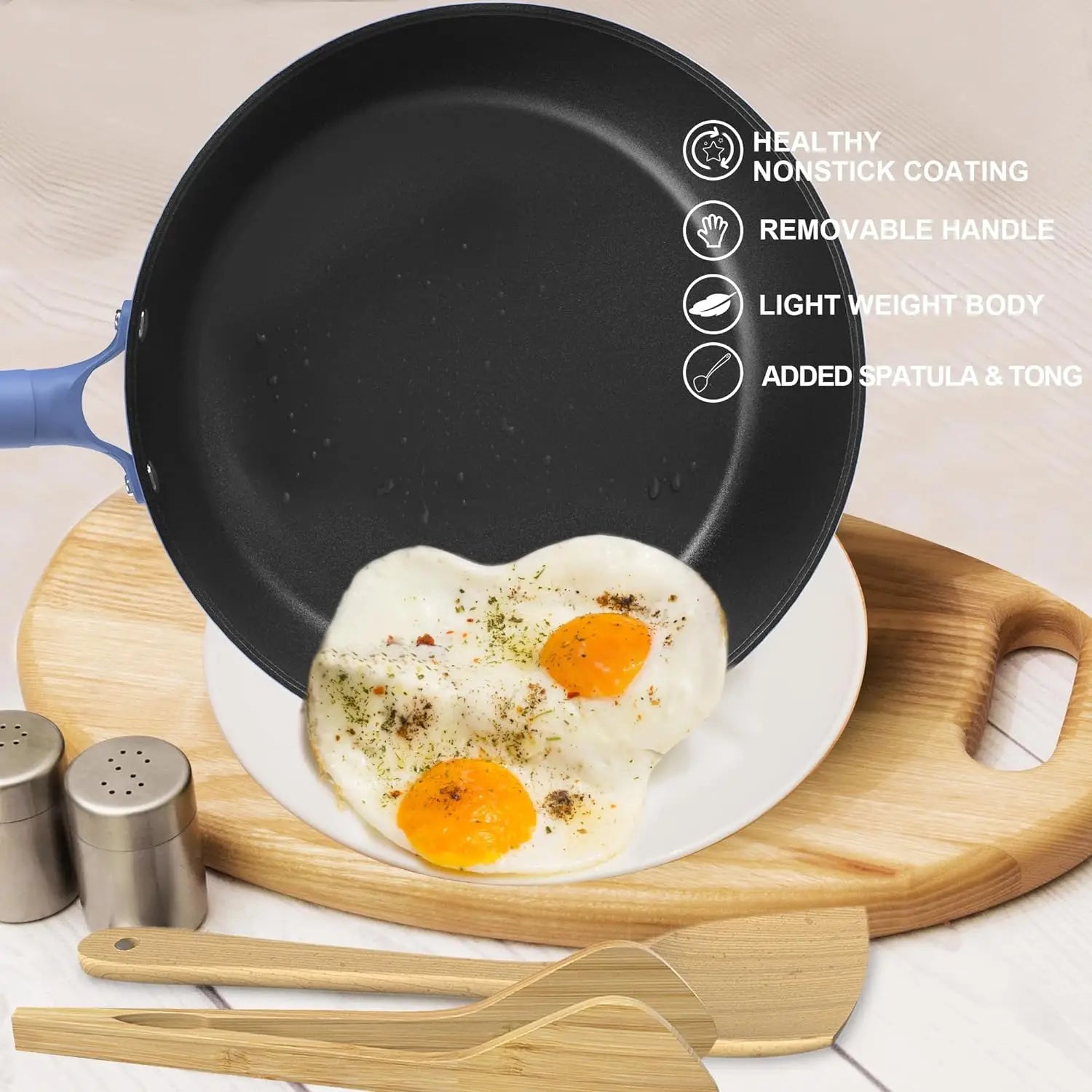 Nonstick Deep Frying Pan Two Color
