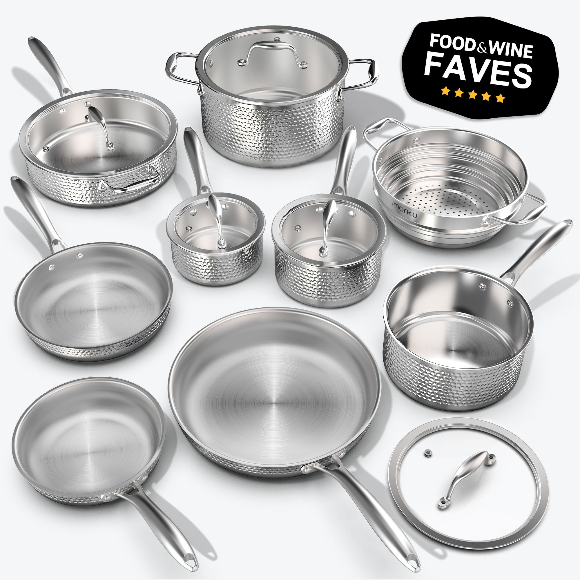 imaku best stainless steel cookware set