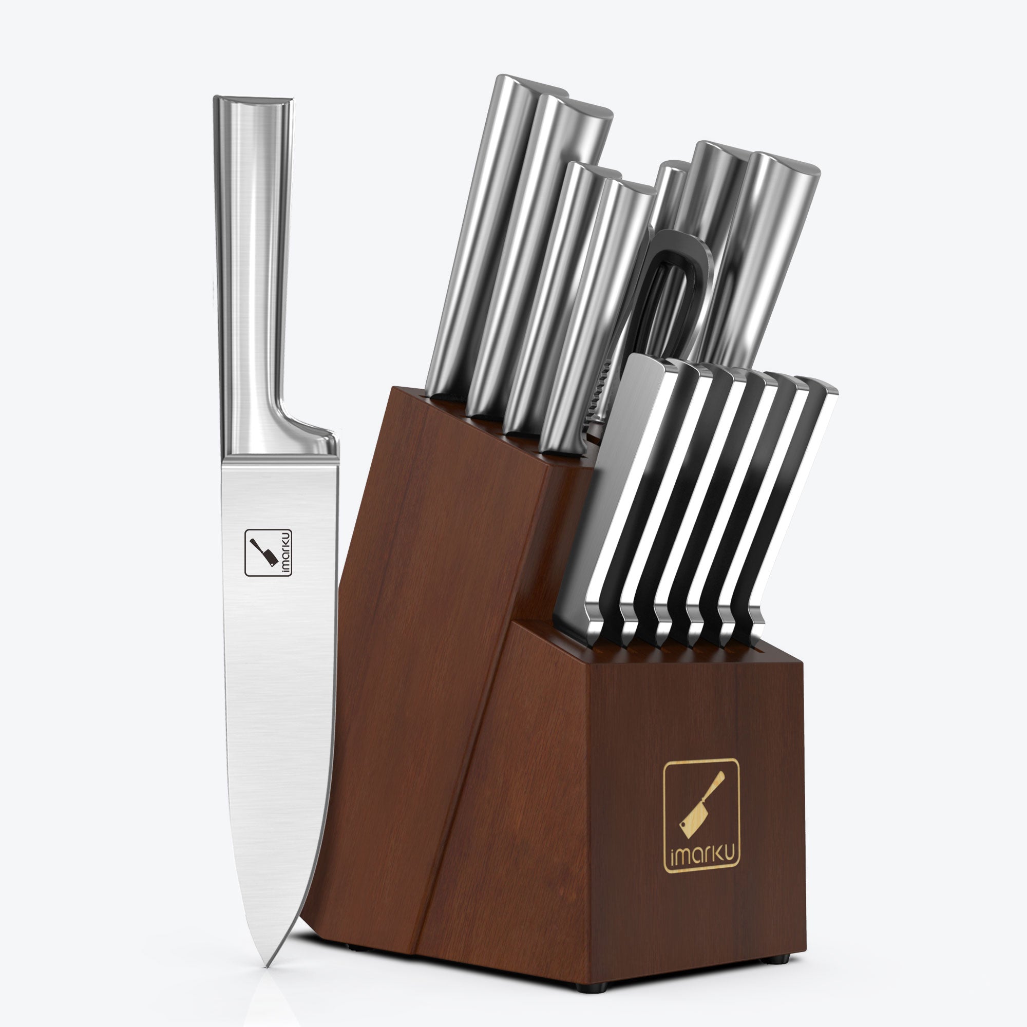 imarku 15 piece Japanese knife set for home cooks