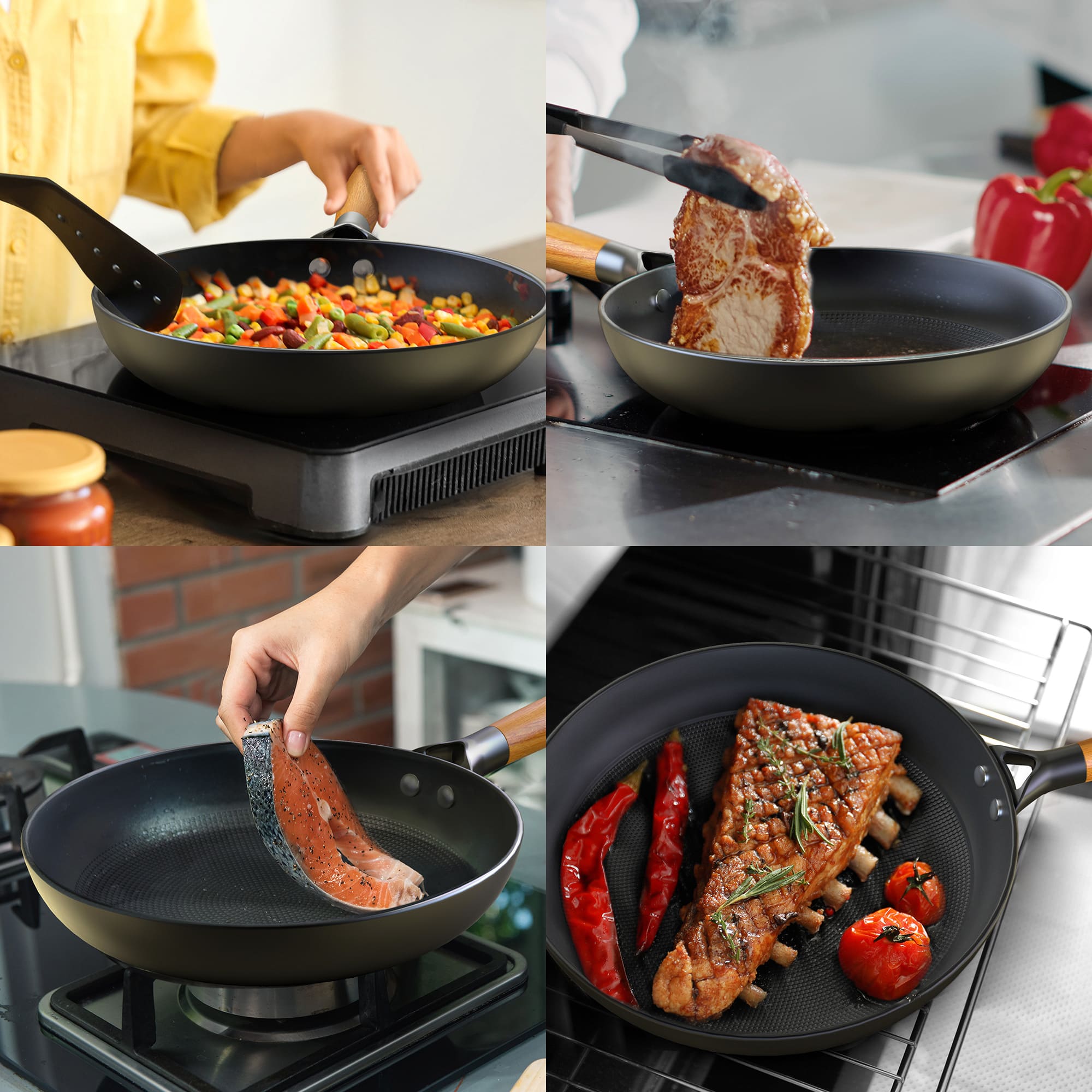 imarku healthy nonstick skillet suitable for all stoves