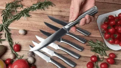 lightning bolt steak knife set