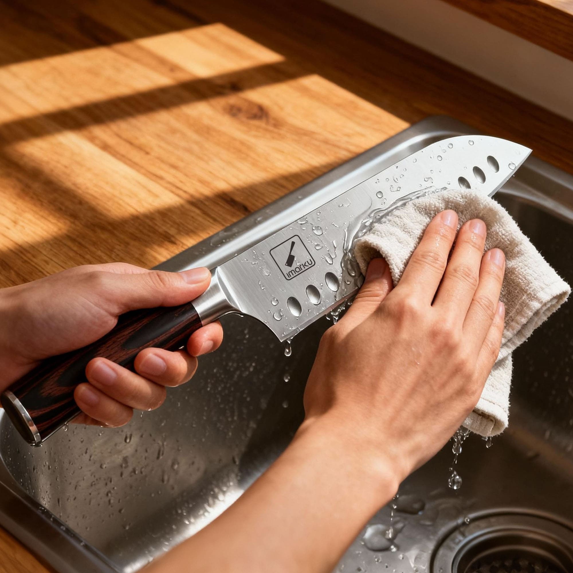 santoku kitchen knife