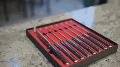 steak knife set with gift box