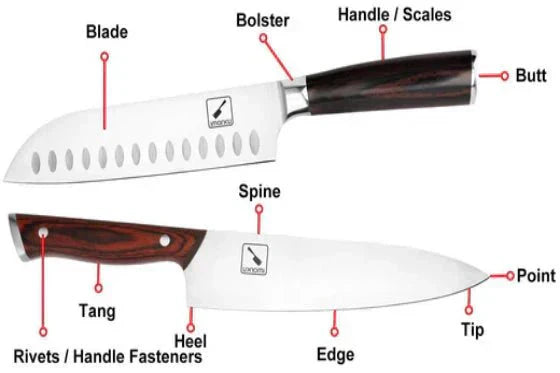 11 Parts of Knife and Each Part's Name (with Pictures) - IMARKU