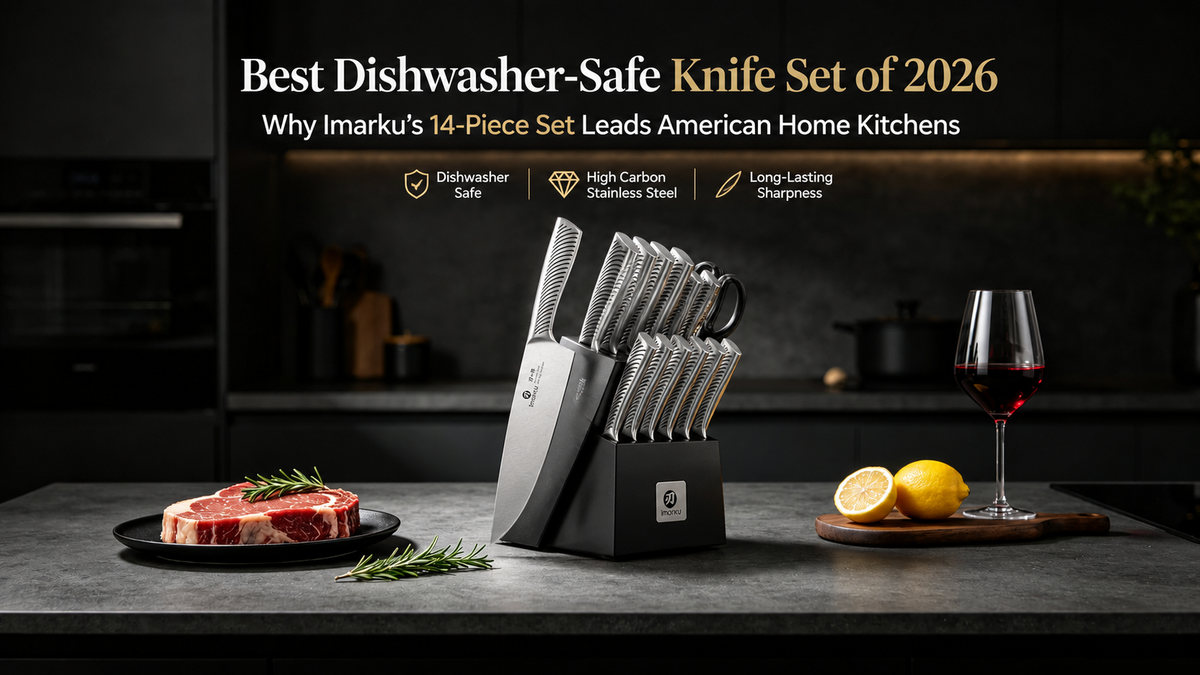 Best Dishwasher-Safe Knife Set of 2026: Why Imarku’s 14-Piece Set Leads American Home Kitchens