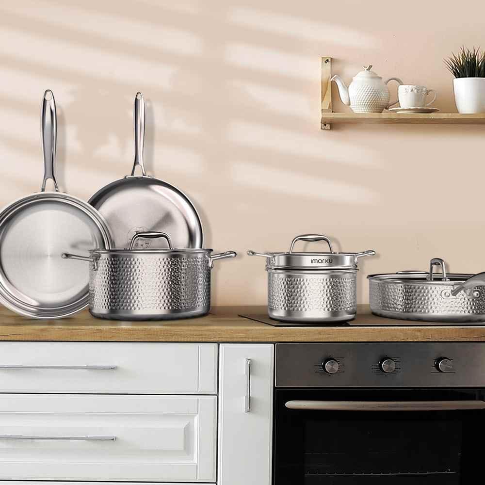 Stainless Steel vs Aluminum Cookware: Which One is Good for Your Healt -  IMARKU