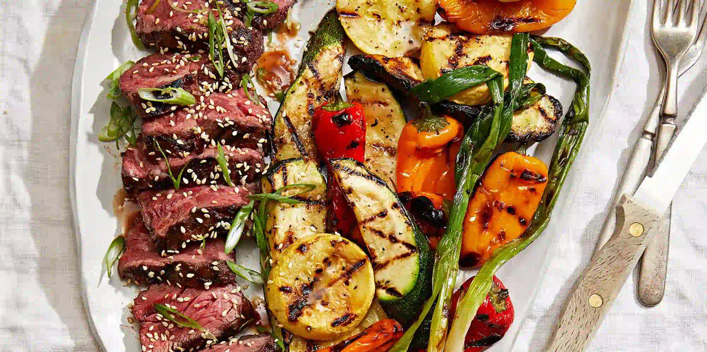 Best Grilled Steak and Vegetables Recipe - IMARKU