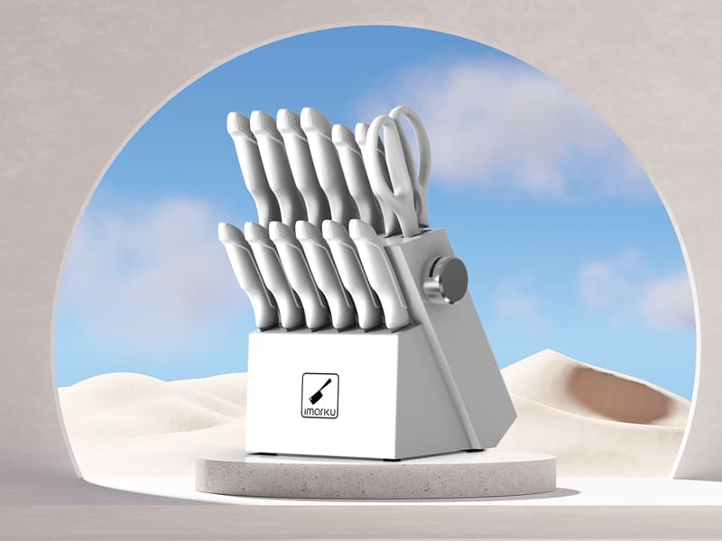 Colorful Knife Set | 14-Piece Warrior Series W14 Imarku