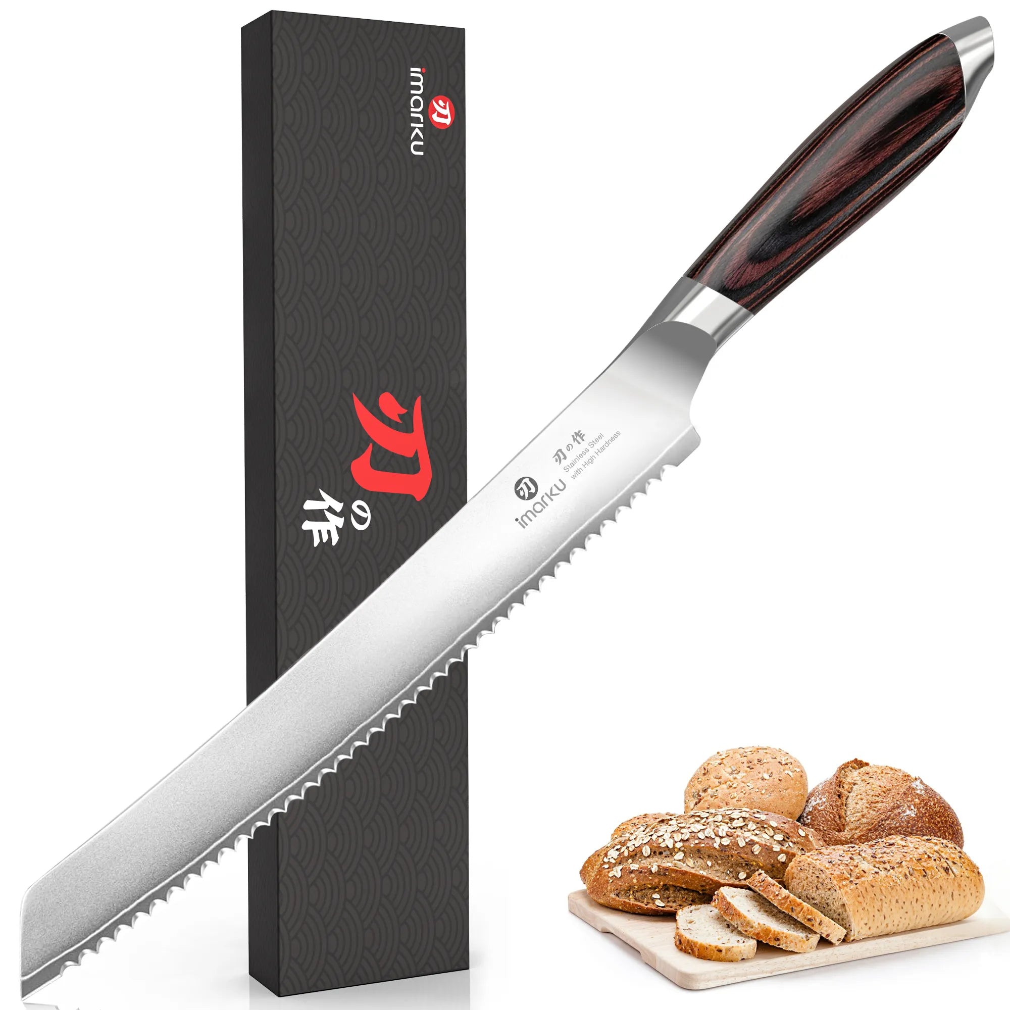 10-Inch Premium Serrated Bread Knife for Sourdough & Artisan Loaves