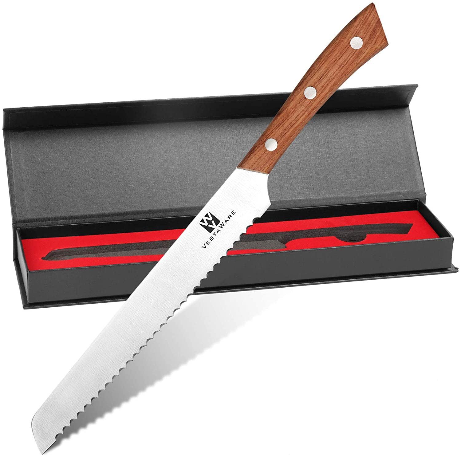 8 Inch Ultra Sharp Serrated Bread Knife - iMarku ® 
