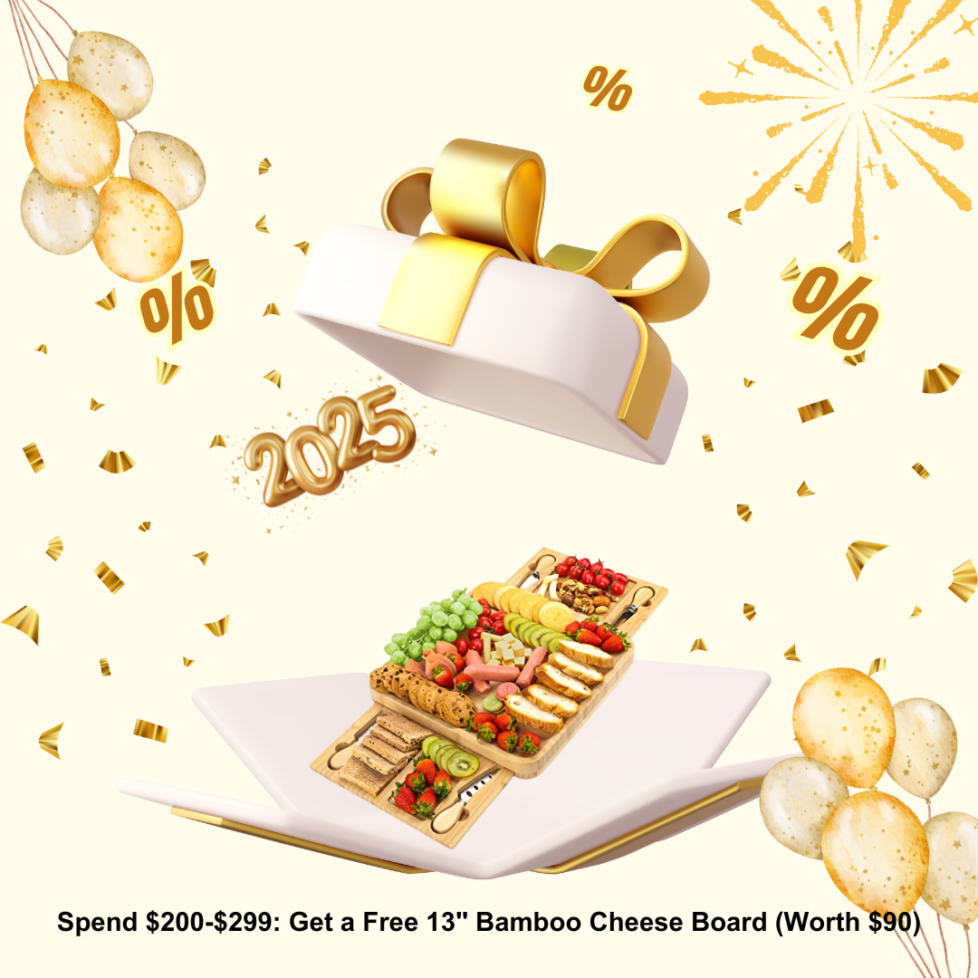 imarku free bamboo cheese board as a gift