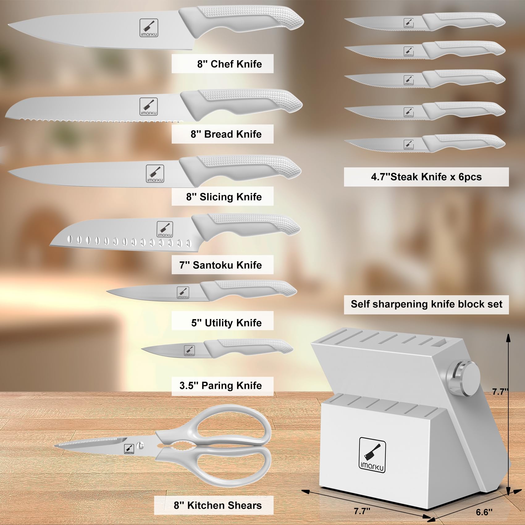14 in 1 knife block set