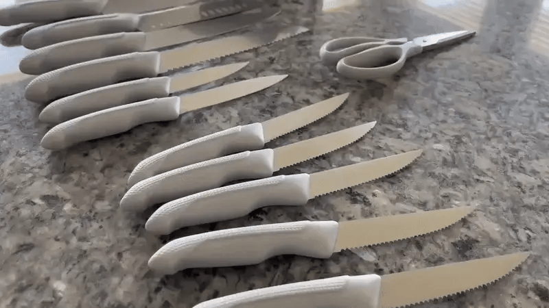 14 piece knife set with block