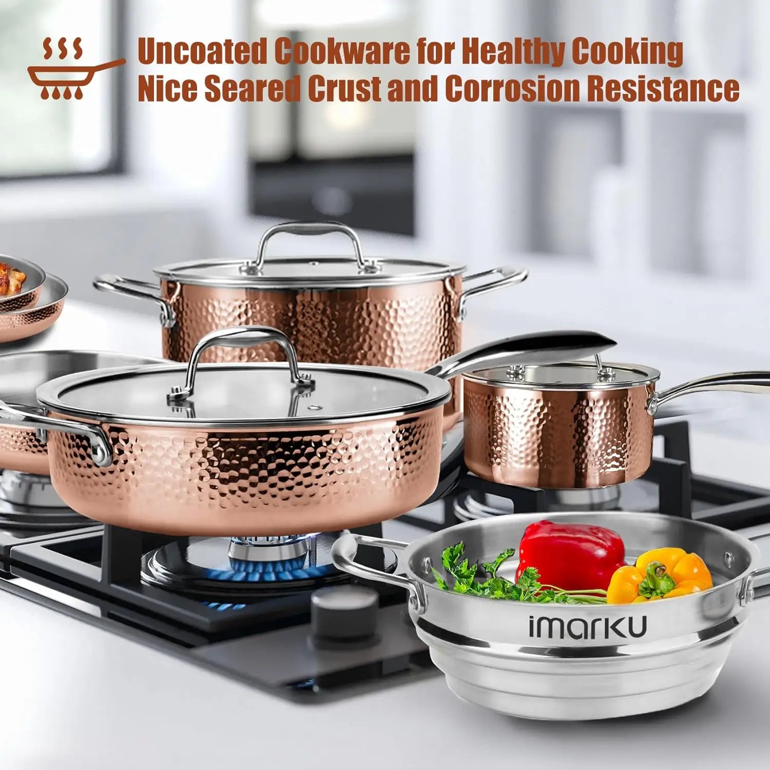 Tri-ply Clad Stainless Steel Cookware Set